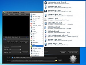 Android profile for video outputs