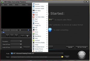 Different types of video profiles for different types of devices