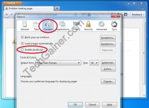 Disable Java Script on Firefox