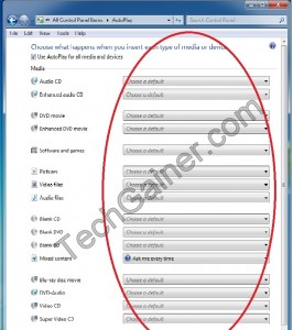 customizable actions for all types media