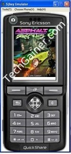 Asphalt 3 jar is running on SJ boy Emulator