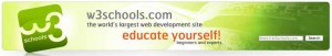 W3Schools Header (learcn web developing for free)