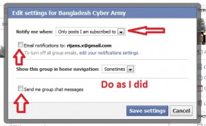 Edit your Notification Settings