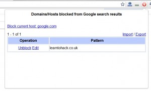 manage blocked links