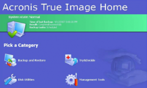 Acronis true image data backup