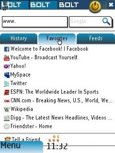 Bolt Browser Main Windows