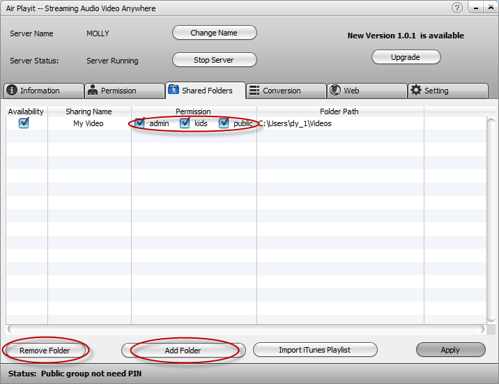 Air Play it server for Mac or PC