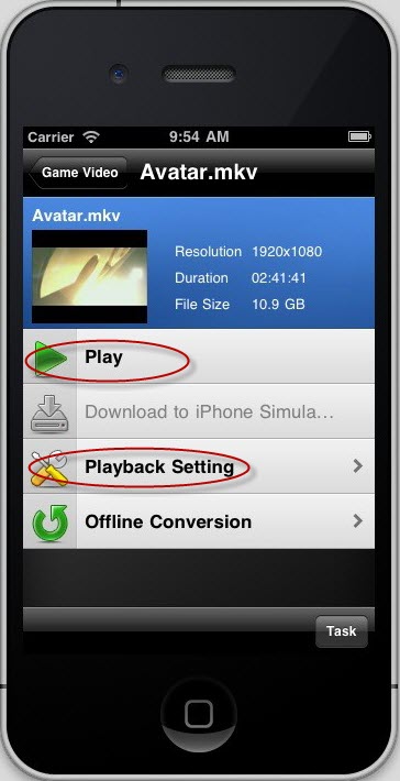 Air Play video streaming app for iPhone