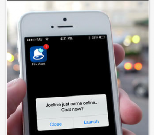 FB online friend notification