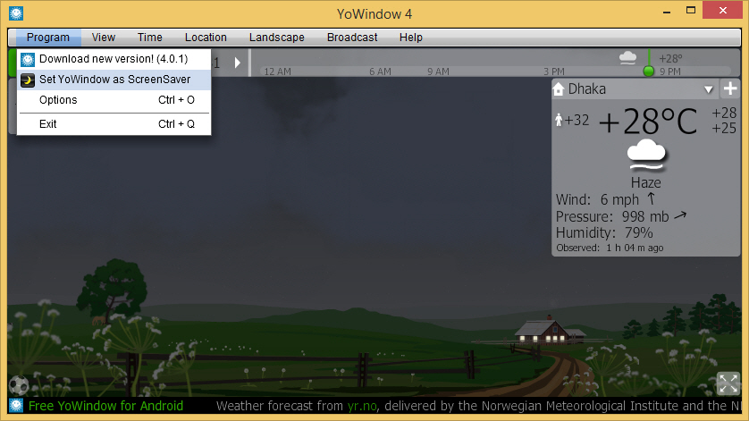 Set YoWIndows Screensaver