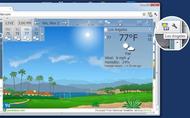 Weather on Browser