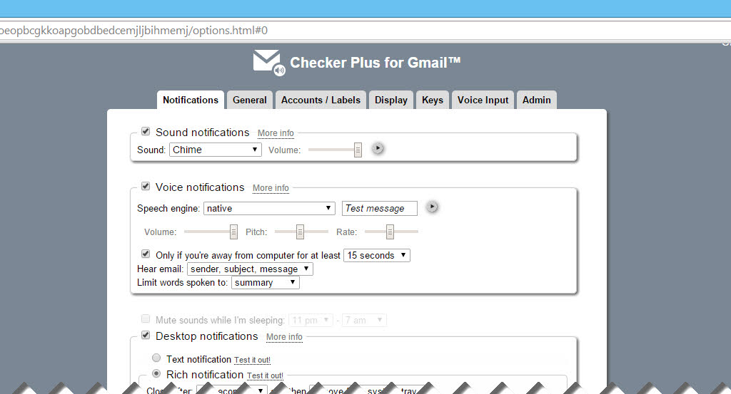 Checker Plus Configuration