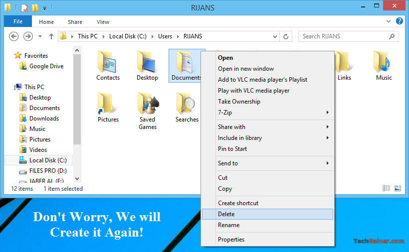 Delete Documents folder