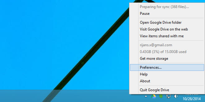 Access Drive Preference