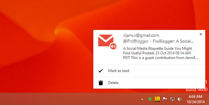 Get Pop-Up and Audio Notifications for Gmail on Desktop using Chrome