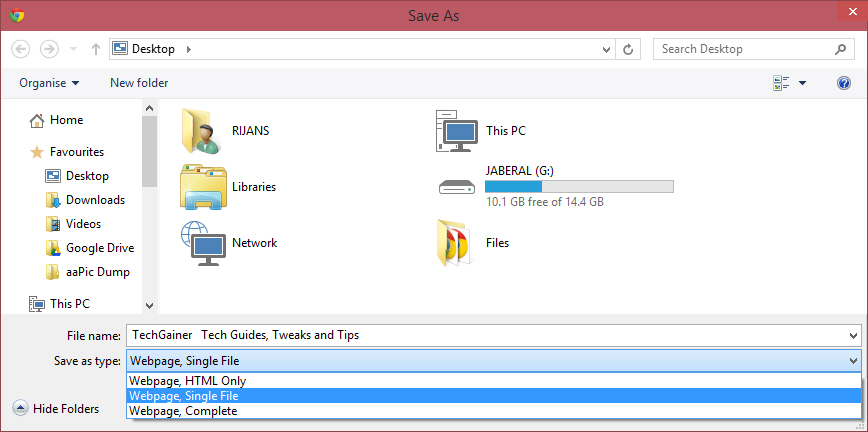 Save as MHTML Single File