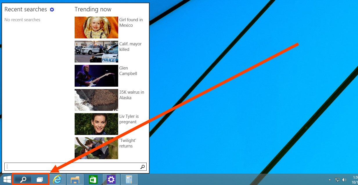 Disable Search and Task View buttons