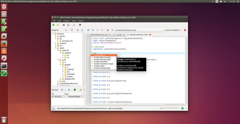 APK Studio for Ubuntu Linux