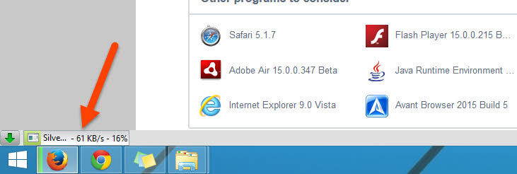 Chrome style download progressbar
