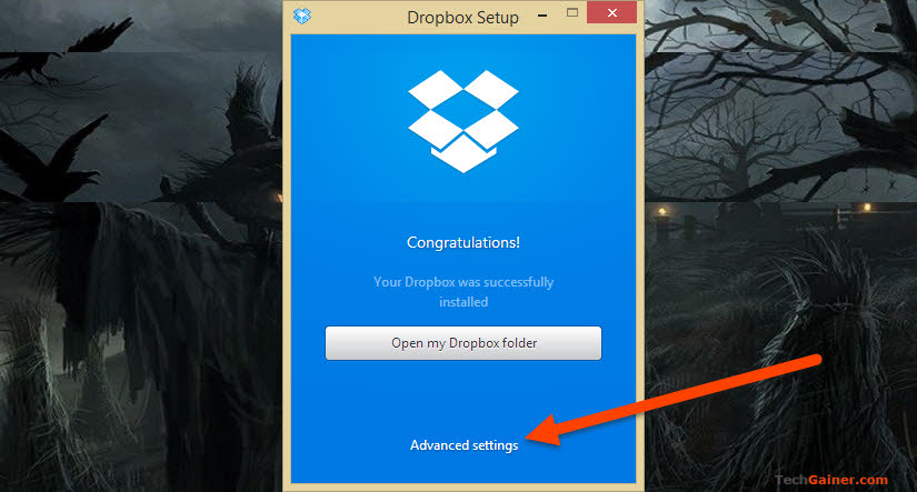 Click on Advanced Settings