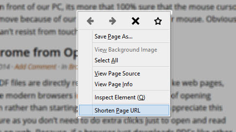 2 Firefox Add-ons to Shortener URLs from Context Menu or Toolbar Button Easily