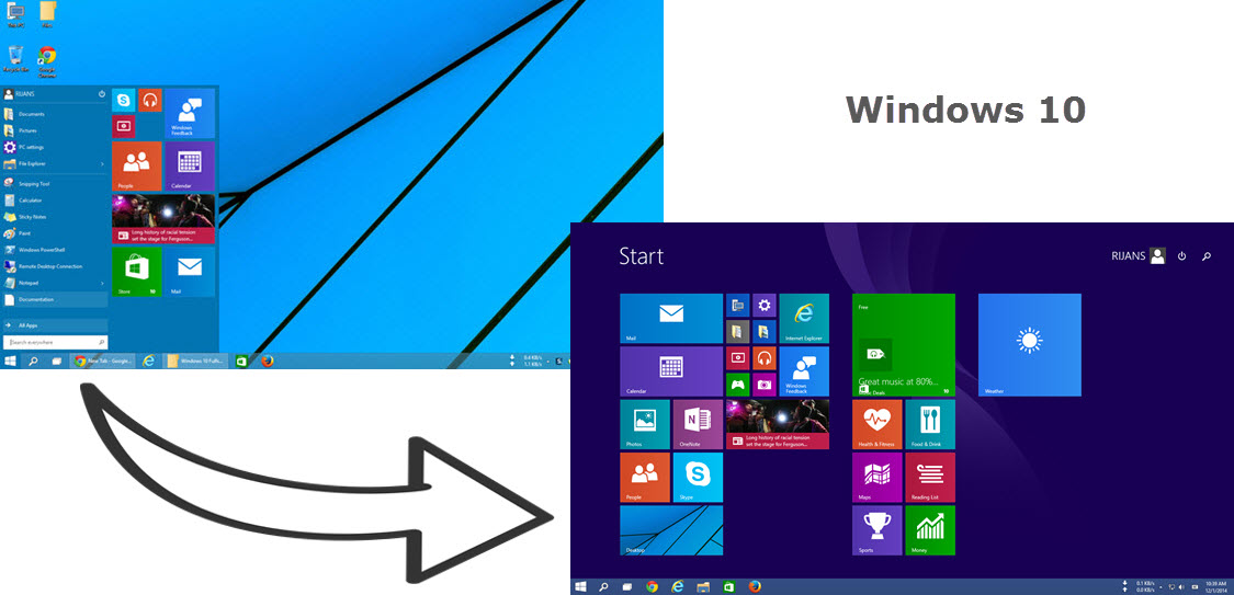 How to Switch Back to Full Screen Start Screen on Windows 10