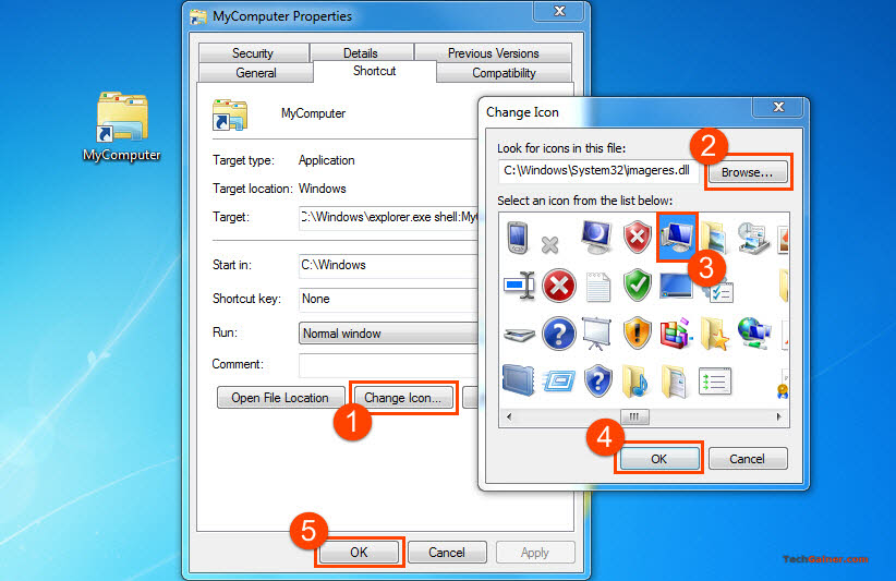 How to change Shortcut icon