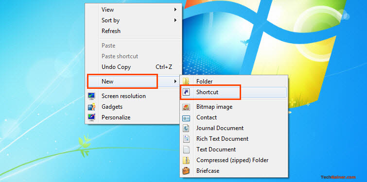 Create a new shortcut