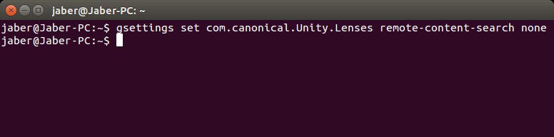Block dash online search from terminal