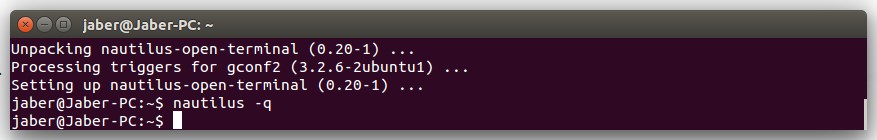 Restart Nautilus file manager