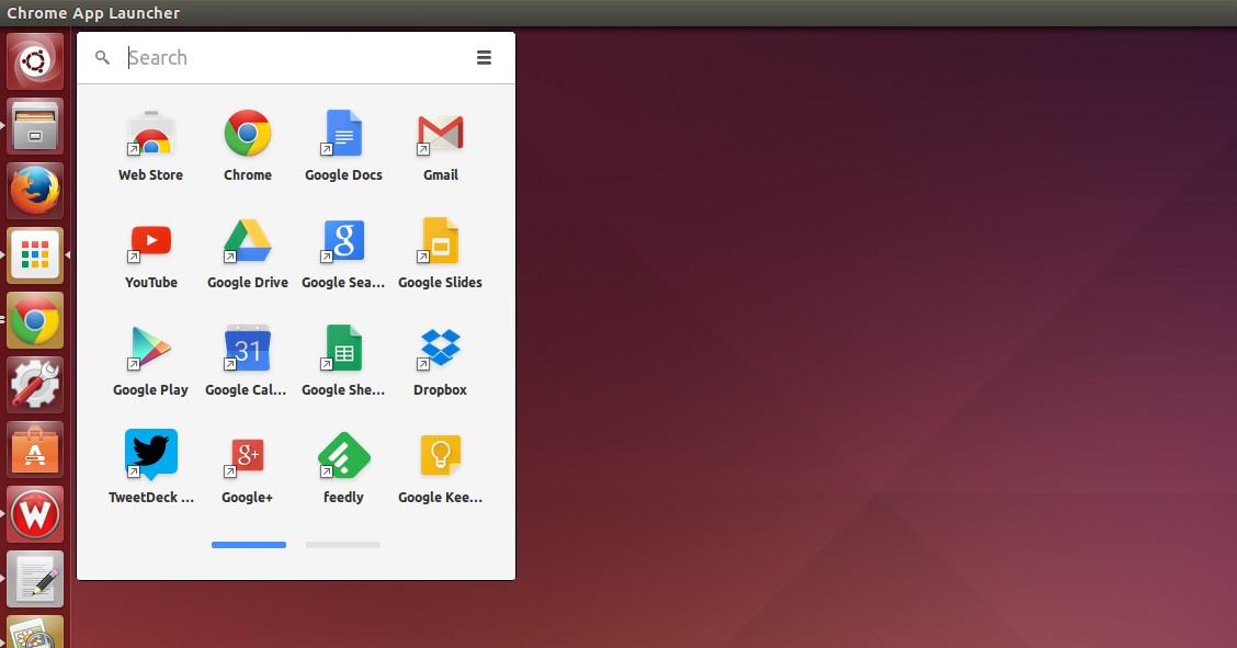 Usin Chrome App Launcher in Ubuntu