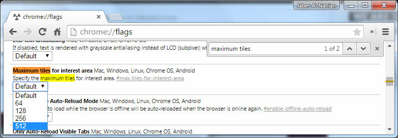 Maximum tiles for interest area