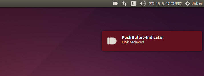 Pushbullet nofification