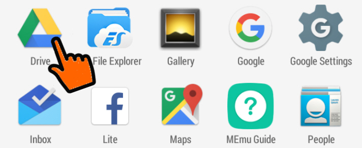 Add and open drive app